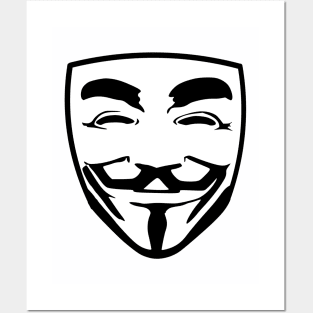 Anonymous Face Posters and Art